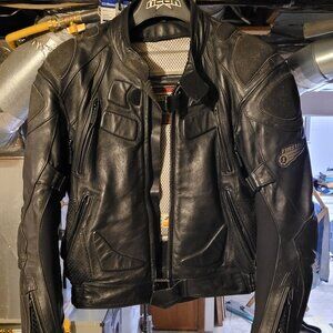 First Gear Leather Motorcycle Jacket size 42